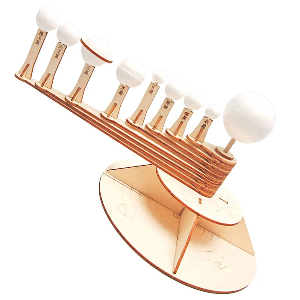 

1Set Wooden Nine-Ball Globe DIY Three-Dimensional Solar System Stem Educational Puzzle Enhance Kids Space Cognition