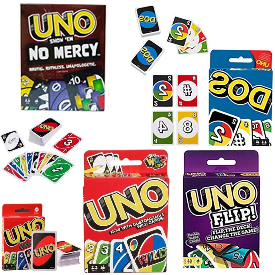 UNO FLIP! Games Family Funny Entertainment Board Game Fun Playing Cards Kids Toys Gift Box uno Card Game Kids Toys