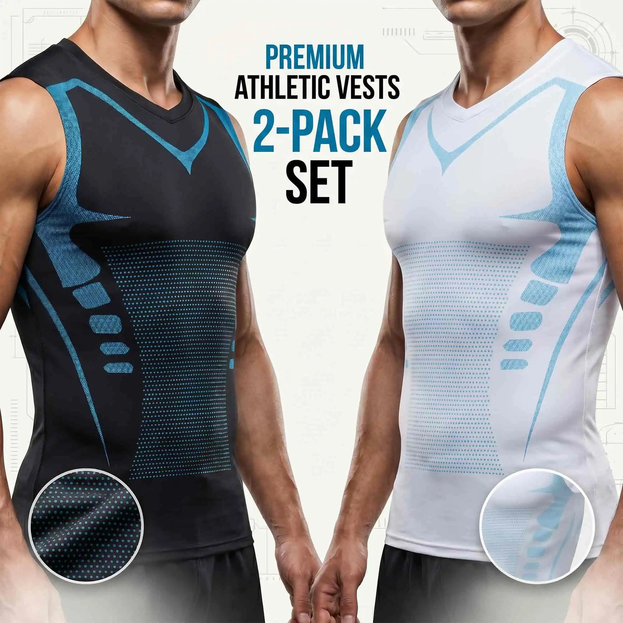 Men's Performance Sleeveless Tank Top Set