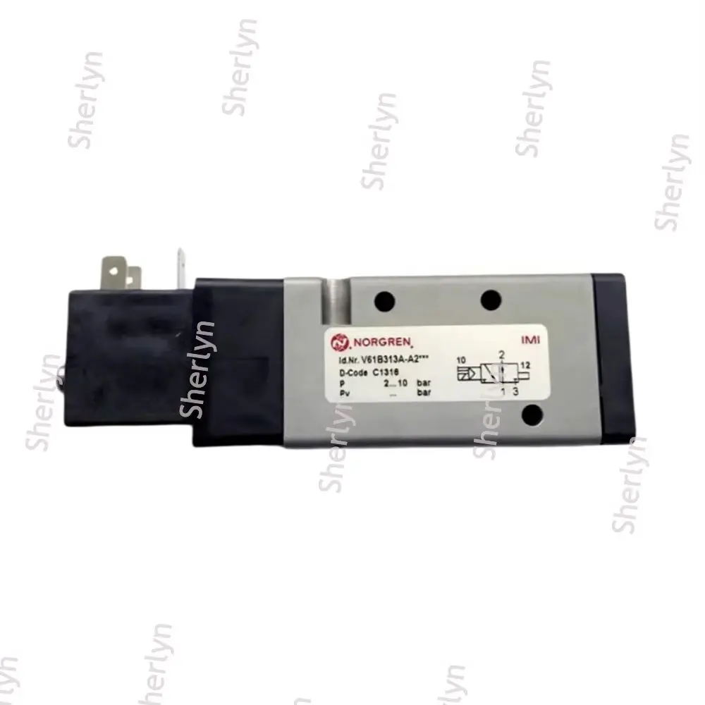V63 Series V63D513A-A219J Norgren Pilot Operated Solenoid Valve Two Position Five Way Single Electronic Control V63D513A-A212J