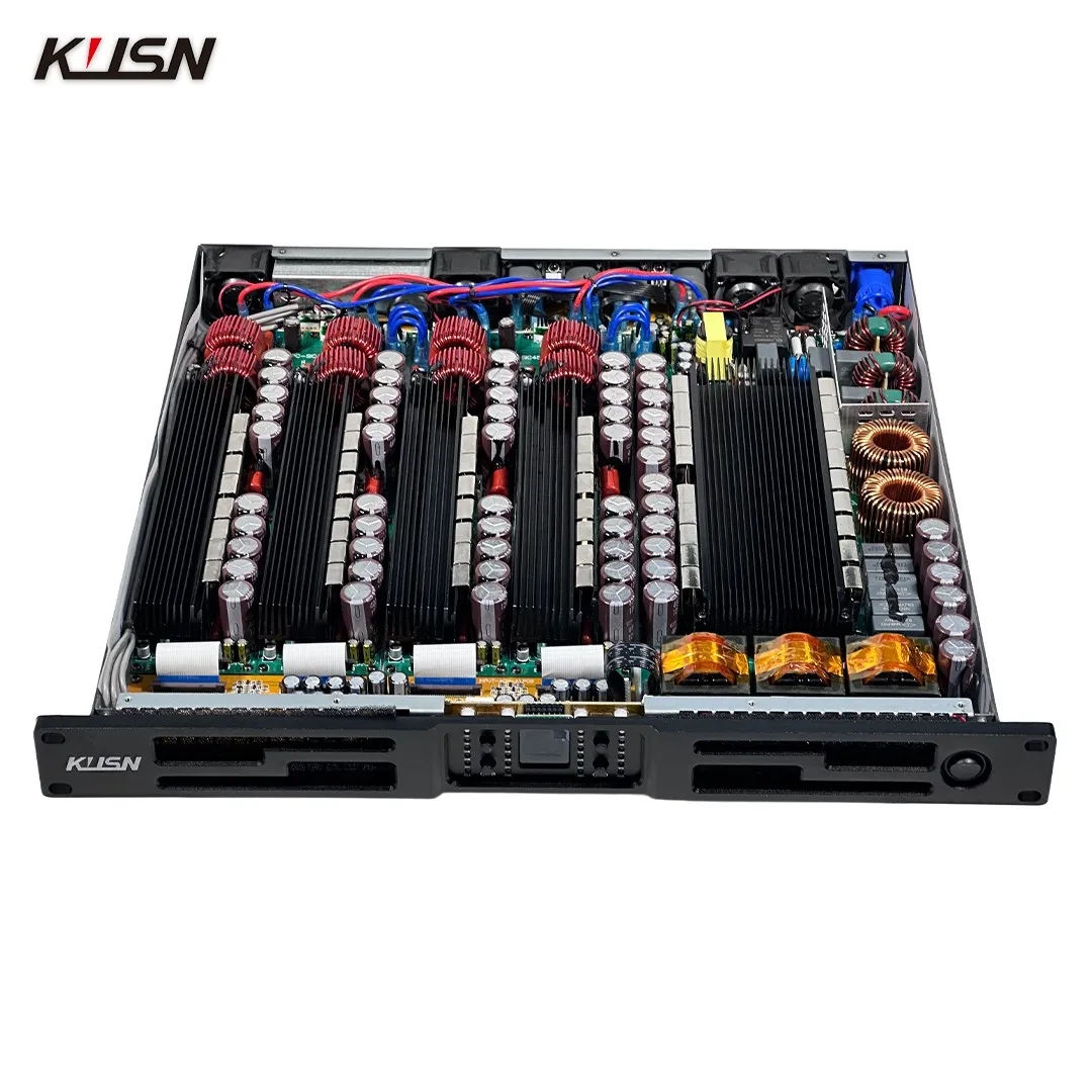 600Wx4 8 Ohm 1U Professional Digital Amplifier Stereo Power Factor Correction High-End Large Performances Bars Party