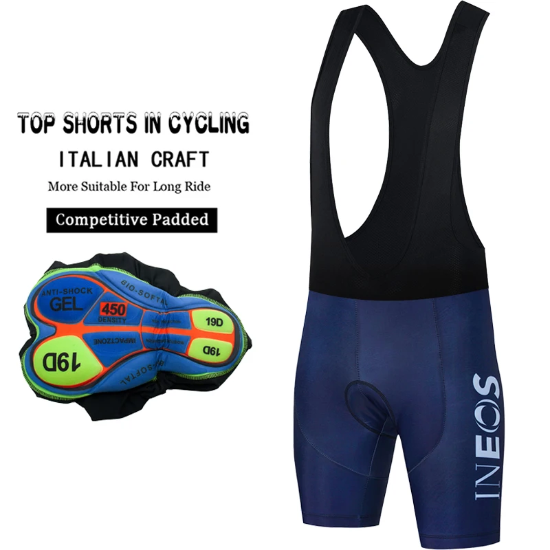 2024 INEOS Cycling Shorts Bibs Pants Mtb Men\'s Maillot Clothing Bicycle Professional Gel Tights Bib Short Summer Road Bike Pns