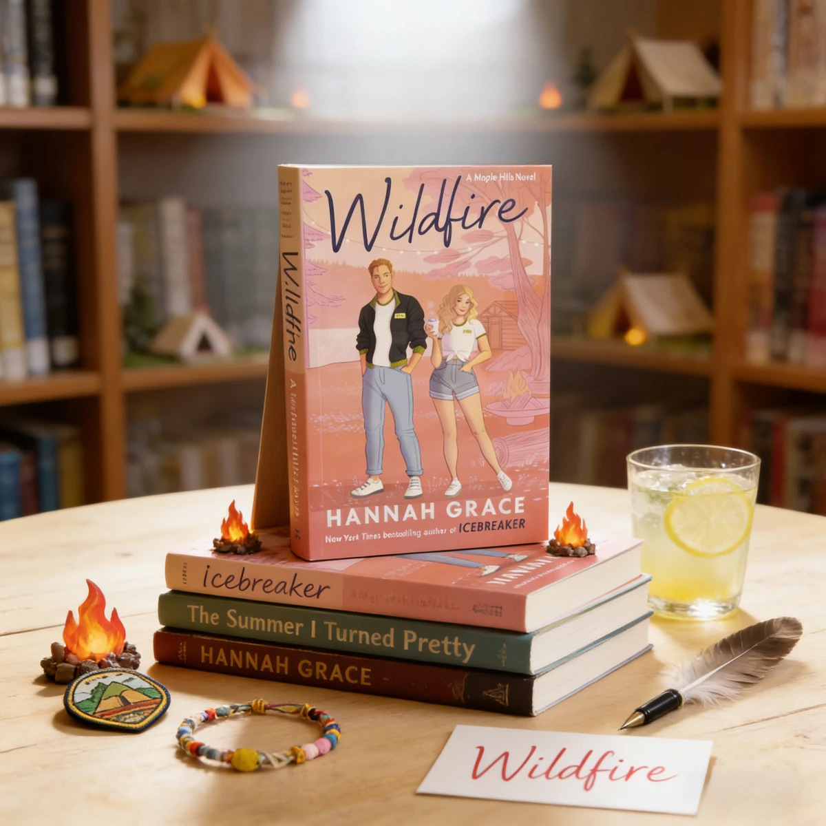 Wildfire Hannah Grace A Maple Hills Novel Author of Icebreaker Young Adult Romantic Fiction Sweet Love Narrative