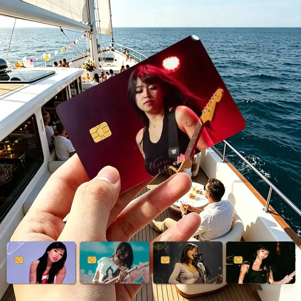 

Singer Beabadoobee Credit Card HD Stickers Small Chip Waterproof Sticker Game Card Decal Gift