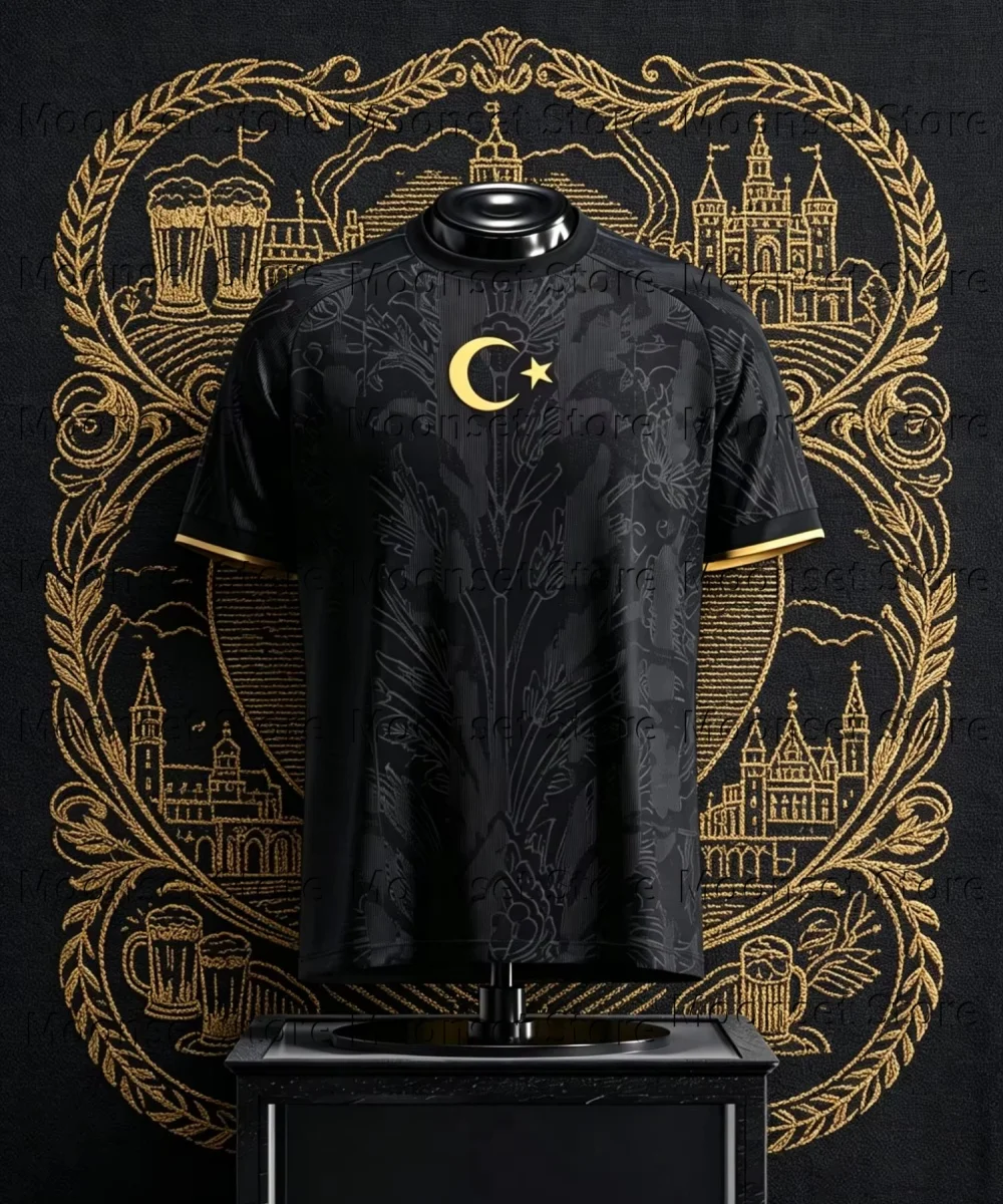 2026 Turkey Football fan Jersey Black Red Special Edition 26-27 Lightweight Breathable Sportswear Summer Men T-shirt Kids TShirt