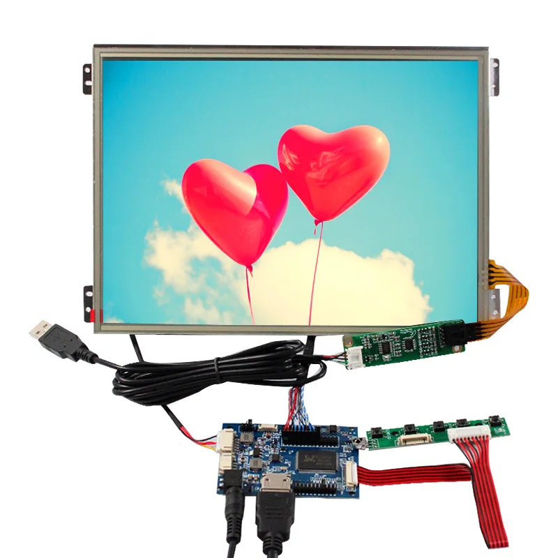 Placa de driver lcd hd com substituições de tela tela do painel lcd 10.4 polegadas Vs104t-004a 1024x768 painel resistivo da tela de toque lcd