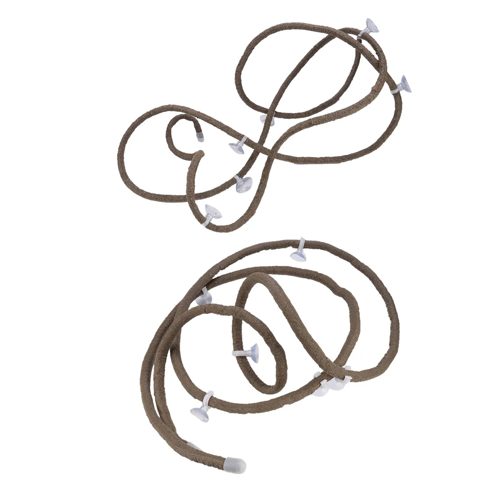 

Искусственная ветка для восхождения рептилий длиной 9,84 фута, гибкий ротанг с присоской для коробки для рептилий для аквариума