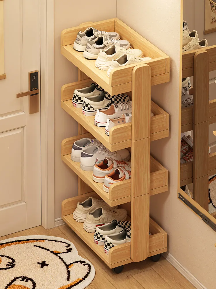 

The Shoe Rack Is Small and Narrow At The Entrance of The House, It Looks Good in A Room and Has Multiple Layers of Storage