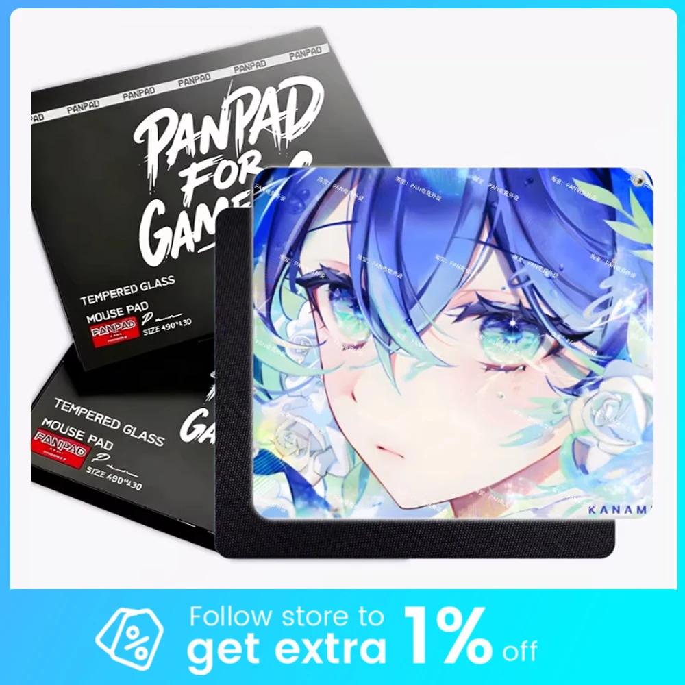 

Коврик для мыши PAN Esports Kanami Minami, идентичный оригинальному, из стекла, гладкий, для скоростной игры, с полным покрытием, для CSGO APEX, аксессуары для ПК