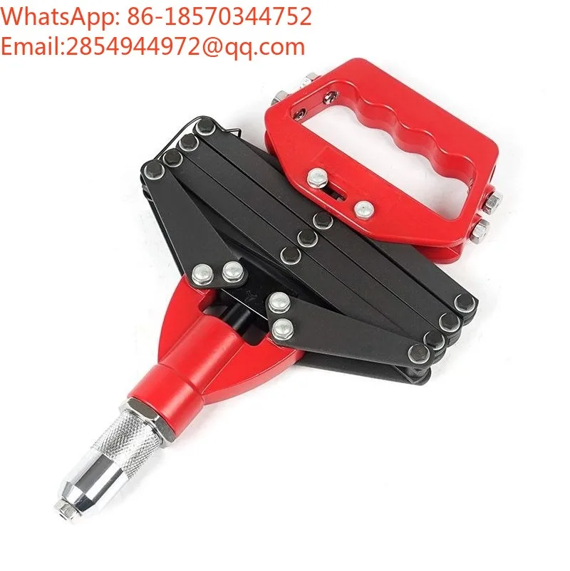 European-style Effort-saving Manual Riveter, Dual-purpose Tool for Core-pulling Rivets, Pulling Nails, and Pulling Caps