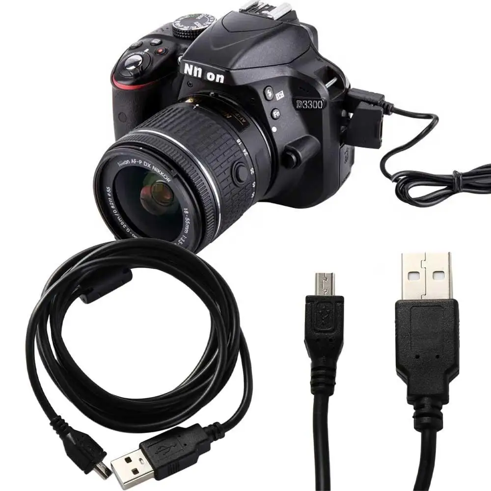 Battery Charger Camera USB Cable Photographic Equipment Sync Cord SLR Camera Digital Camera Data Cable 8Pin 1.5M Photographer