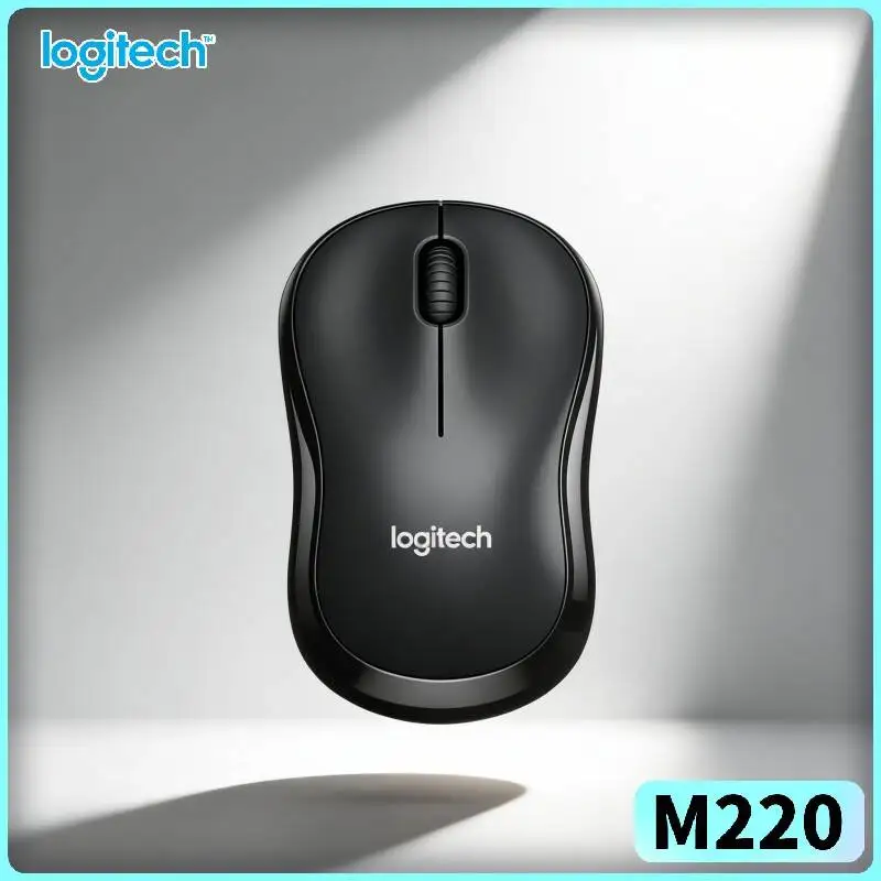 Logitech M220 Quiet Wireless Mouse Ambidextrous 10m Working Range 2.4GHz Link 18-Month Battery Desktop Accessory