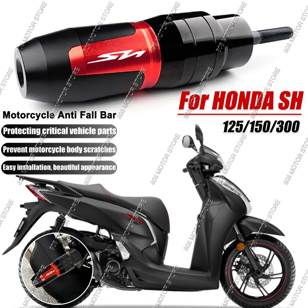 Motorrad CNC Zubehör Sturzschutz Auspuff-Slider Crash-Protektor für Honda SH 125/150/300