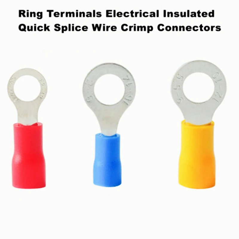 280/300Pcs Assorted Insulated Electrical Wire Crimp Spade Butt Ring Fork Set Ring Lugs Rolled Terminals Kit