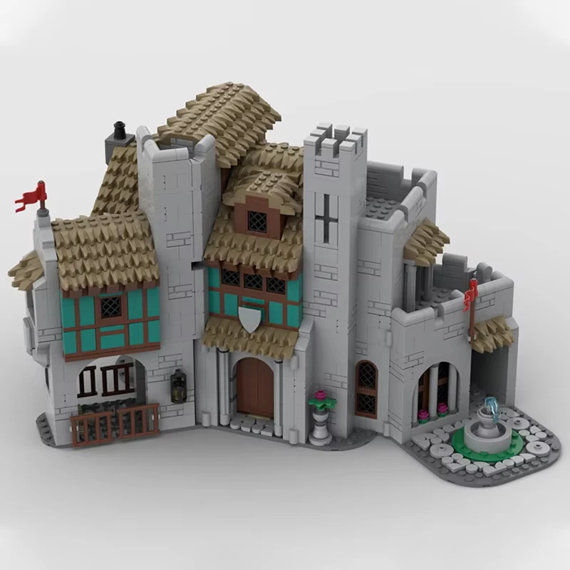 Moc 中世の城シーン建築男爵マナーハウス DIY クリエイティブ組立ビルディングブロックおもちゃ子供の誕生日ギフト