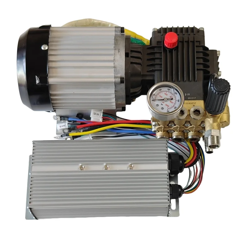 1408 Brass Triplex Plunger Pump 40-100bar 1-8LPM Piston Pump Motor unit 12V DC 24V 1500W for Fog Machine Misting Humidifier