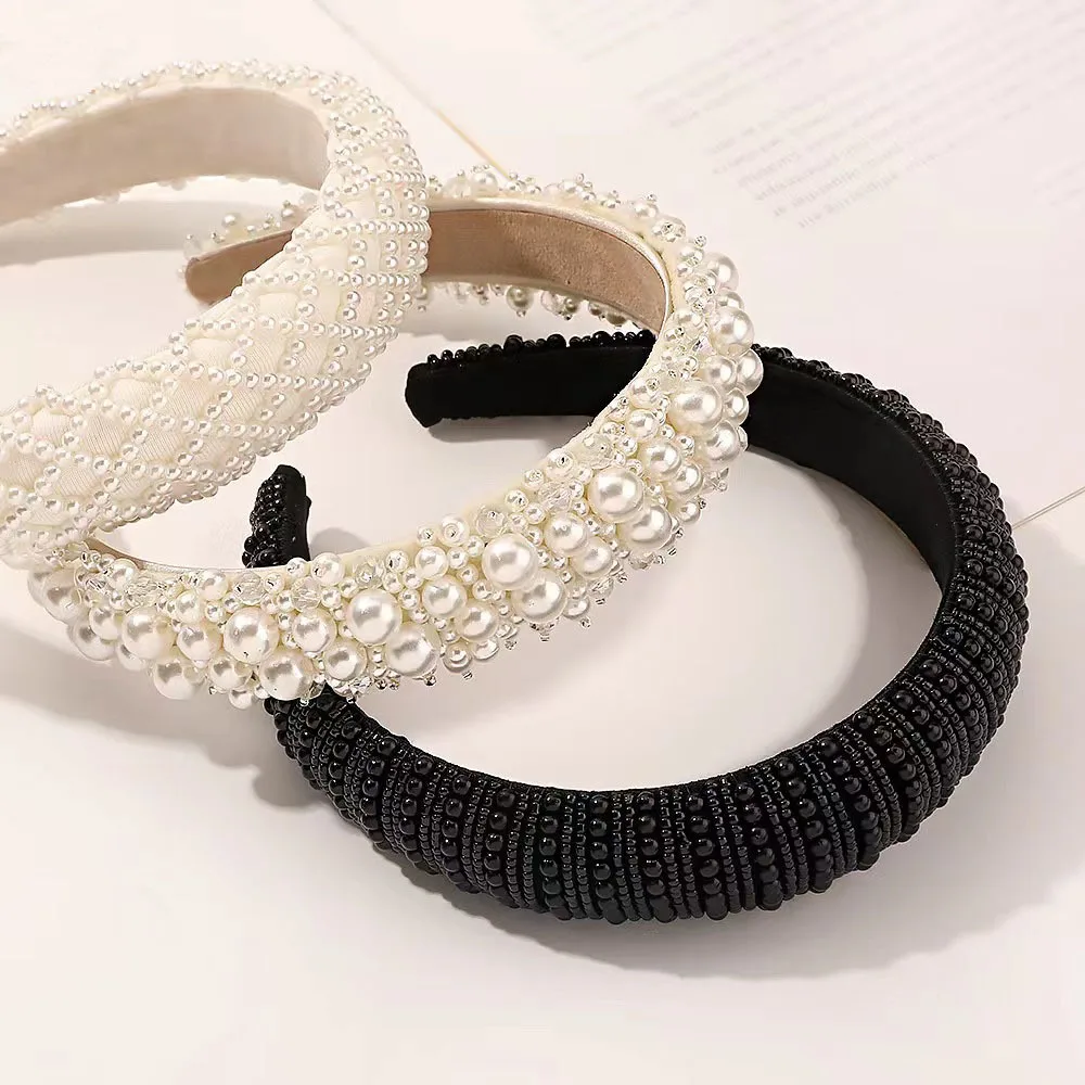 Hair Hoop women hairbands Sweet Handbands for Women Beaded Pearl Headbands Hair Accessories