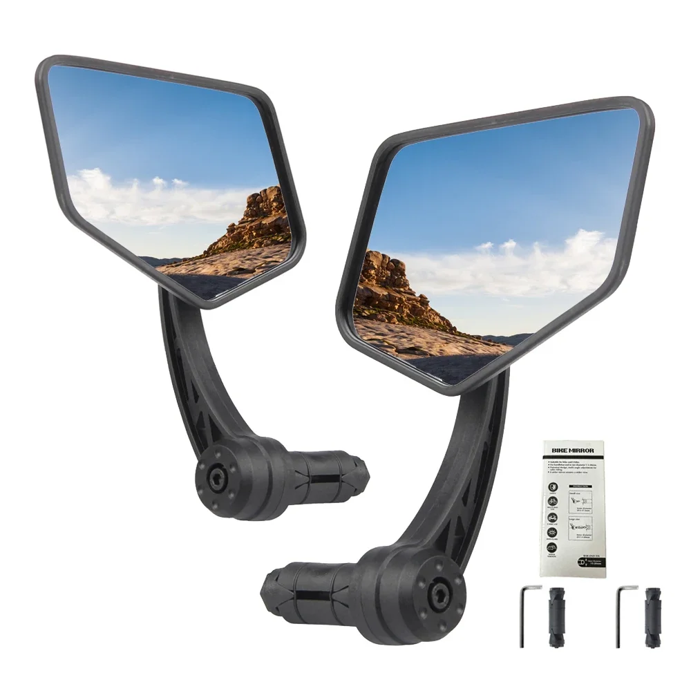 

Bike Rearview Mirror Rotatable Universal Cycling Handlebar Rear View Mirrors Adjustable Wide Angle Mirror Bicycle Accessories