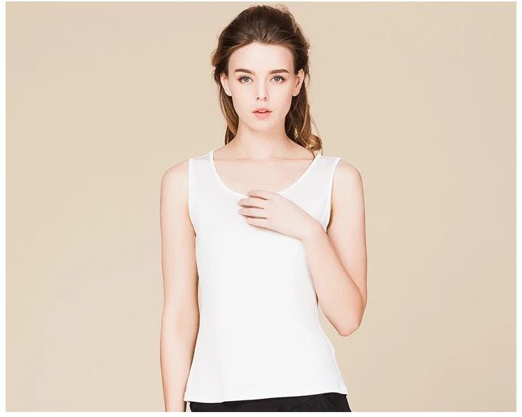 SuyaDream Women Tanks Knitted Real Silk Solid Vest O Neck Sleeveless Basic T Shirt 2025 Spring Summer Tops