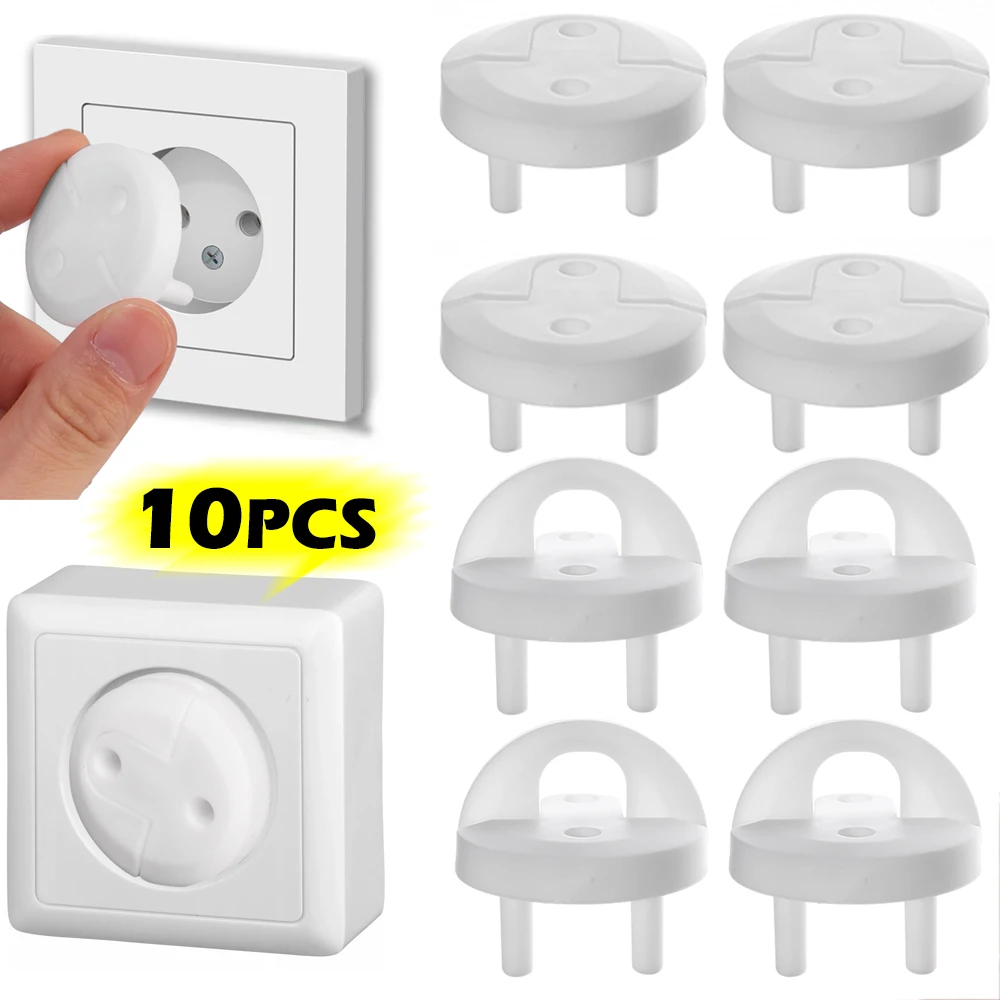 Power Switch Socket Capa Protetora, Criança Anti-Choque Elétrico, Plug Jack, Produtos de Segurança do Bebê, 10Pcs