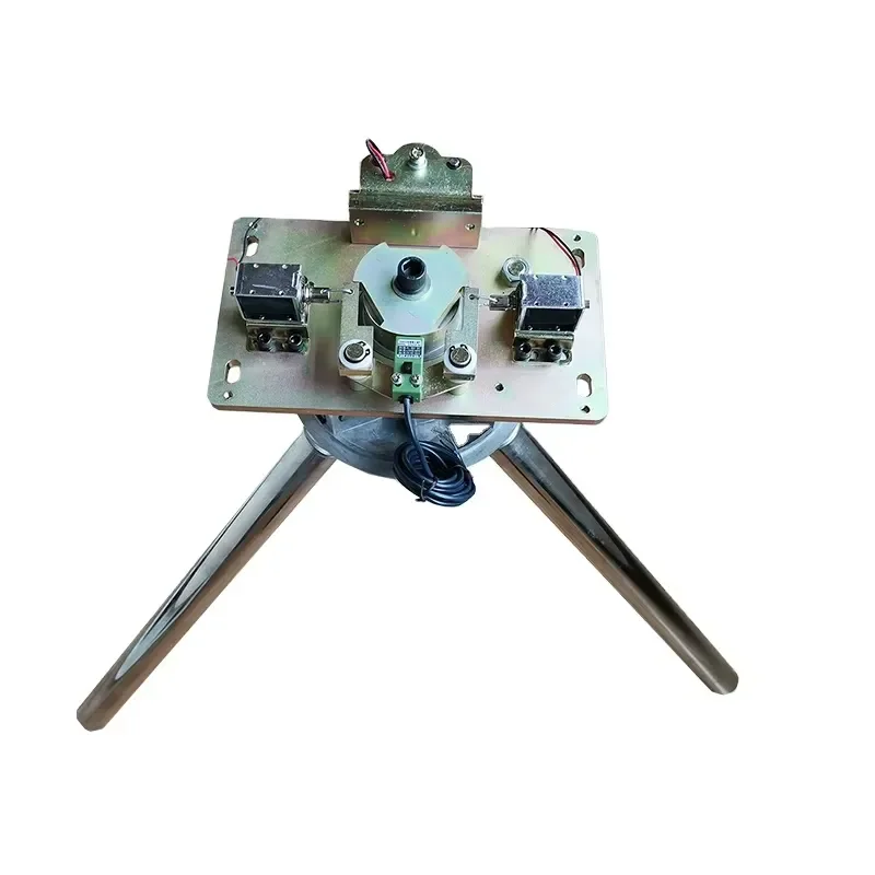Semiautomatic Tripod Turnstile Mechanism with Solenoid and Electromagnet Structure for