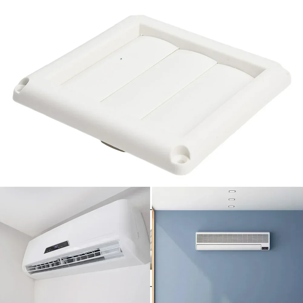 Convenient Plastic Air Vent Grille Cover, 3 Gravity Flaps, Easy to Maintain and Clean, Keeps Pests Out with Net, White