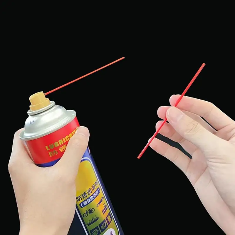 100pcs 25cm Rust Remover Nozzle Spray Can Straws Sprinkler Head Replacement Sprayer Extension For Nozzles