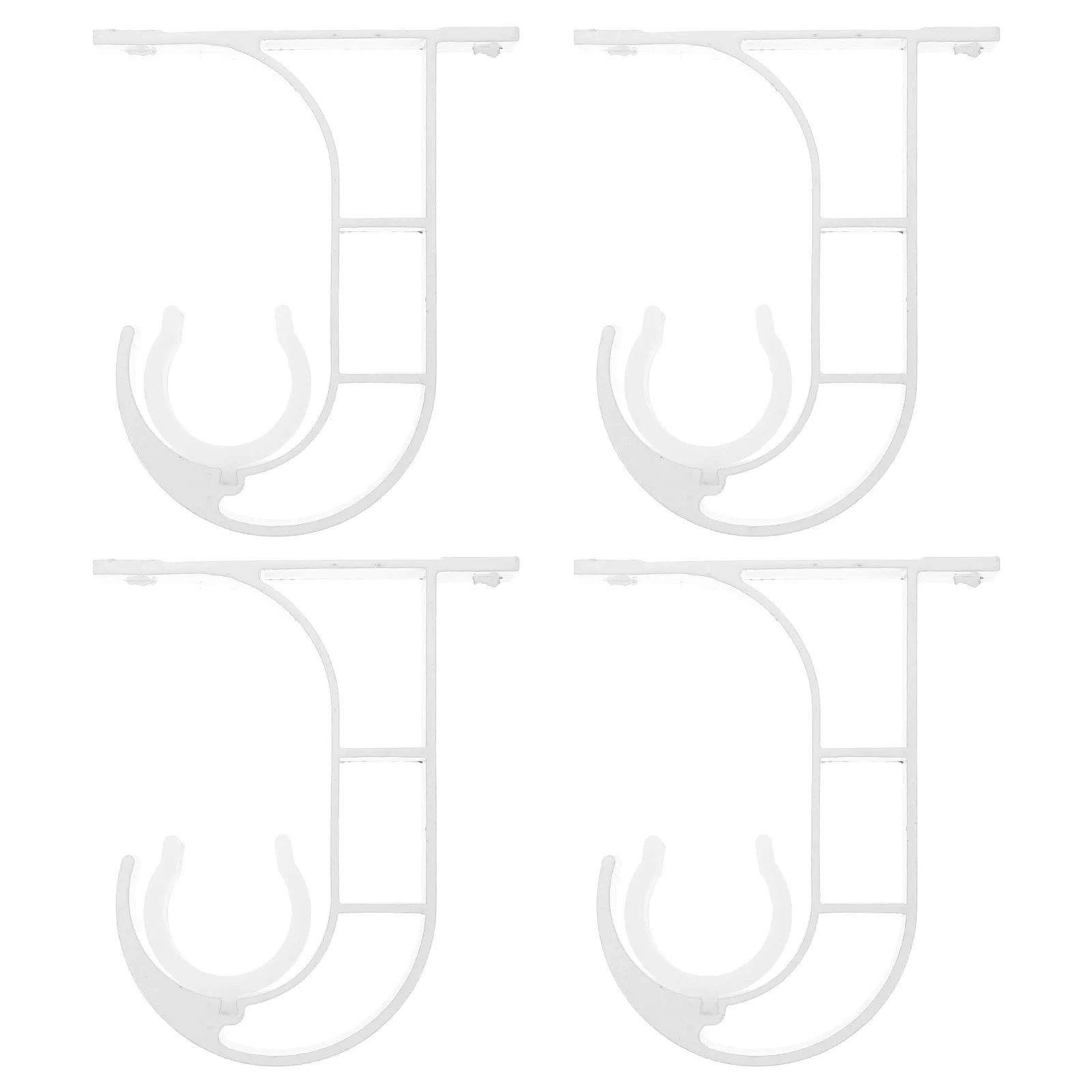 

4pcs Holder Heavy Duty Sturdy Stainless Steel Bracket Wall Ceiling Mounting Brackets Set Easy Install Compatible With