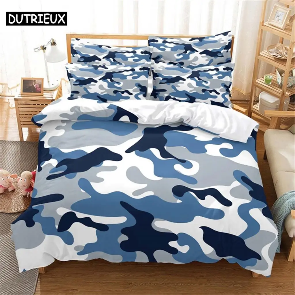 

3D Blue Bedding Set Queen Bedding Duvet Cover Set Bedding Set Bed Cover Cotton Queen Bedroom Bed Cover Set Bed Set Bedding