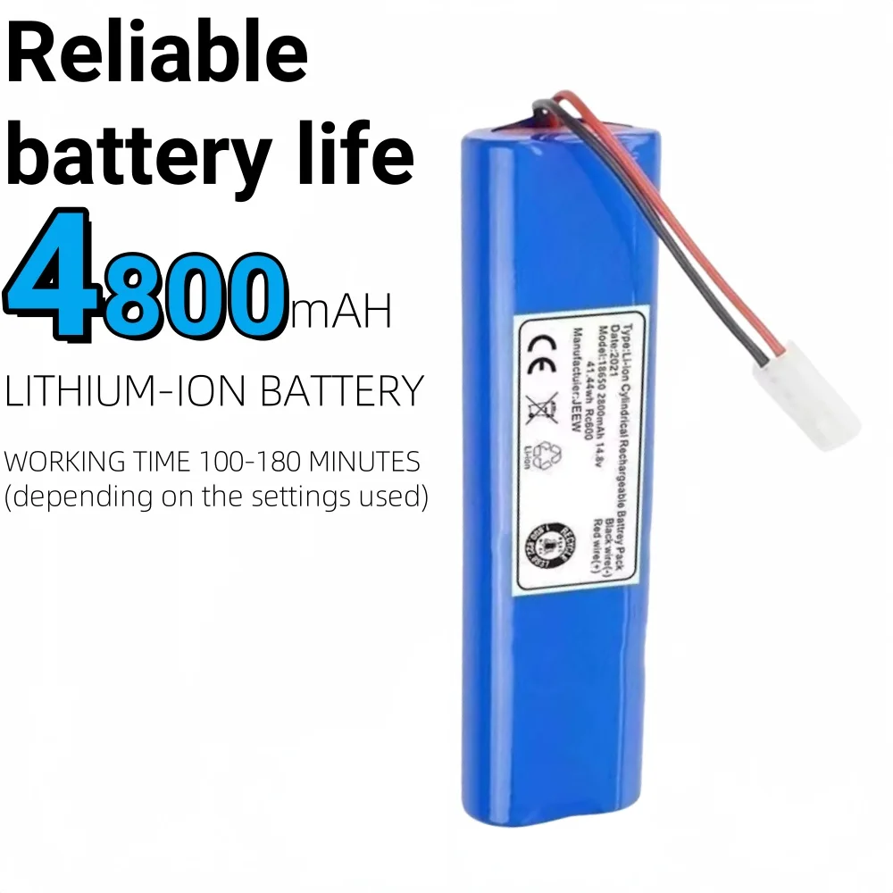 4800mAh Robot Vacuum Cleaner Battery for Rowenta X-Plorer 75,S75,75S,RR7635WH,RR7647WH,RR7675WH,RR7687WH,RR8585WH,RR8587WH