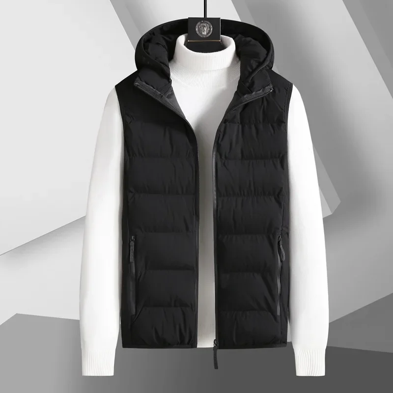 New Arrival Super Large Winter Men's Fashion Casual Stripping Padded Vest Warm Sweetheart Plus Size XL 2XL3XL4XL 5XL 6XL 7XL 8XL