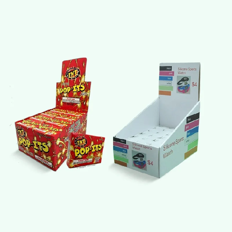 2025customized.Custom Retail Counter Paper Cardboard Bar Packaging box Candy Chocolate Cookie Nut Snack Stand PDQ disp
