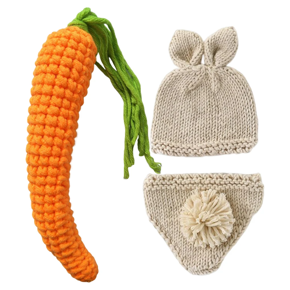 Newborn Costumes Kit Boy Knitted Handmade Crochet Pants Comfortable Vivid Photography Props Studio Baby Shower Gifts