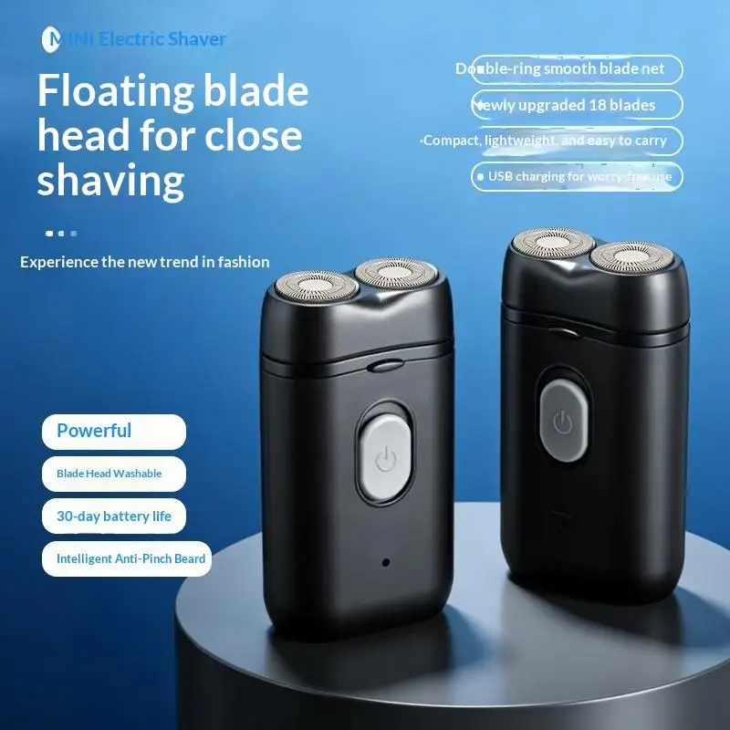 Double Headed Men's Electric Shaver USB Charging Waterproof Grooming Kit for Wet Dry Shaving Use