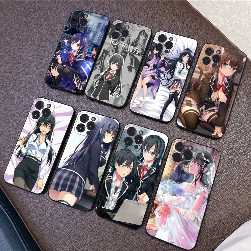 Yukinoshita Yukino OreGairu Phone Case For iPhone 14 11 12 13 Mini Pro Max 8 7 6 6S Plus X SE 2020 XR XS Funda Case