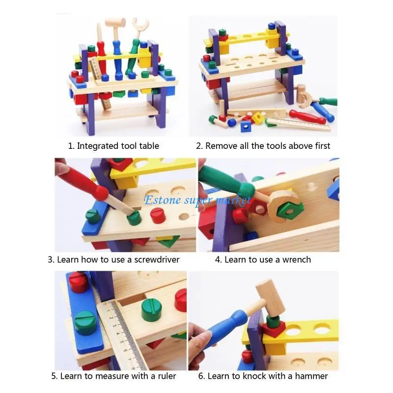 090B ferramentas montagem infantil brinquedo para w / Hammer Education Playset festa infantil pré