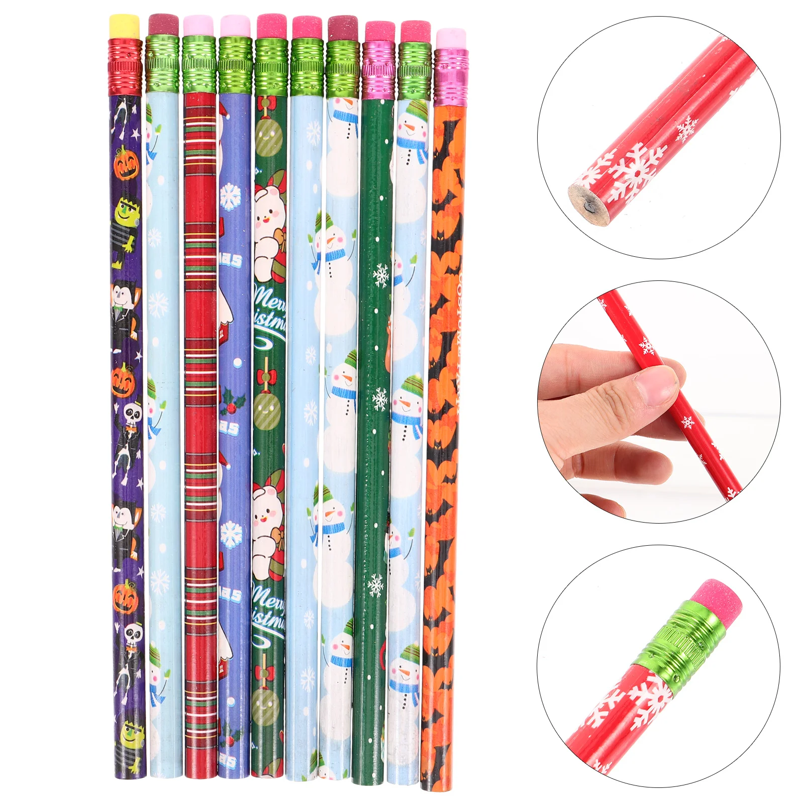 

72 Pcs Halloween Pencil Artist Kids Sketch Pencils Christmas Party Gifts Drawing Cartoon