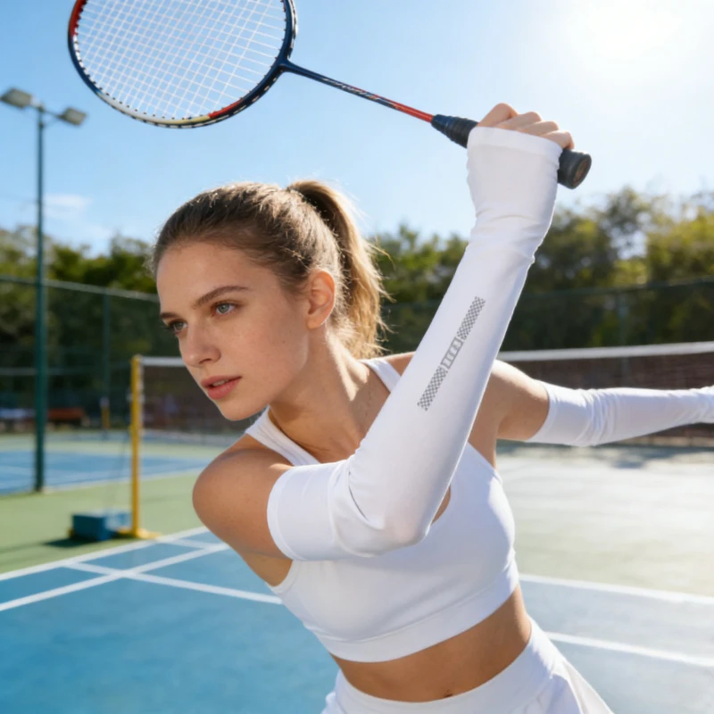 

Ice Silk Sunscreen Sleeves for Men and Women in Summer, Thin Cycling Armrests, Mesh Sleeves, Ice Sleeves