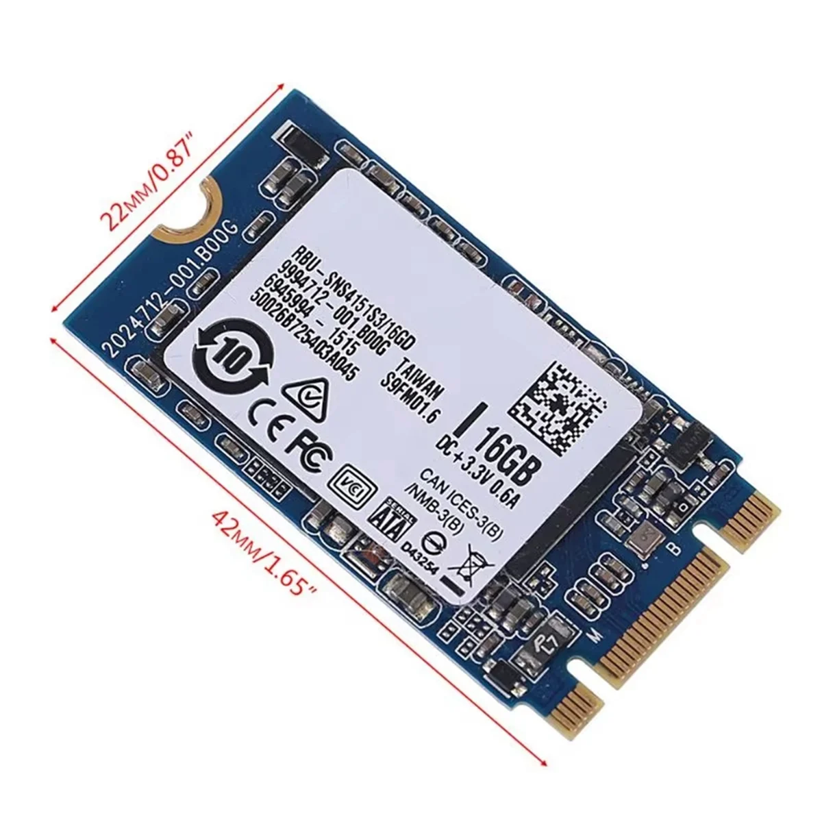 AAA87 SNS4151S3 16GB SATA وحدة الداخلية SSD نصف سليم الحالة الصلبة القرص الصلب لأجهزة الكمبيوتر المحمول جهاز كمبيوتر شخصي دفتر