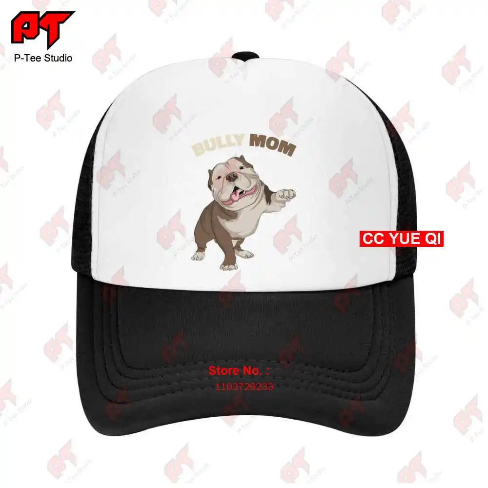 American Bully Mom Funny Dog Mama Mother‘S Day Baseball Caps Truck Cap VIL4