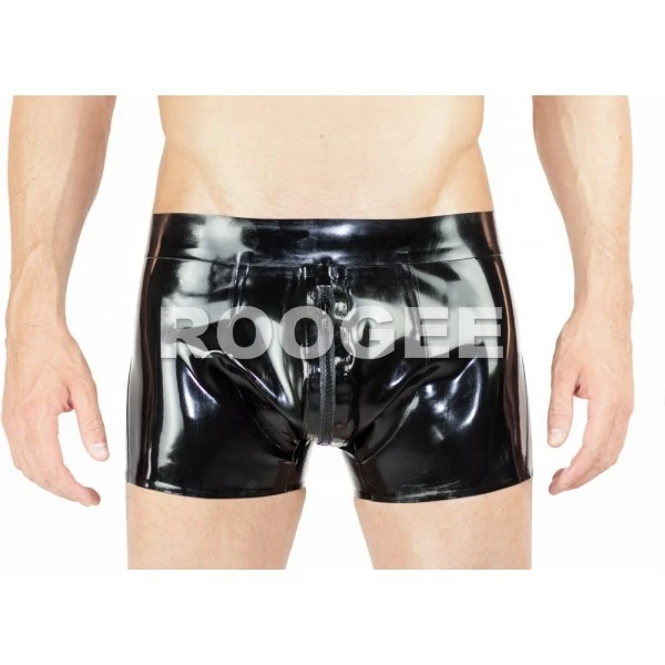 Latex herenshort met ritssluiting aan de voorkant