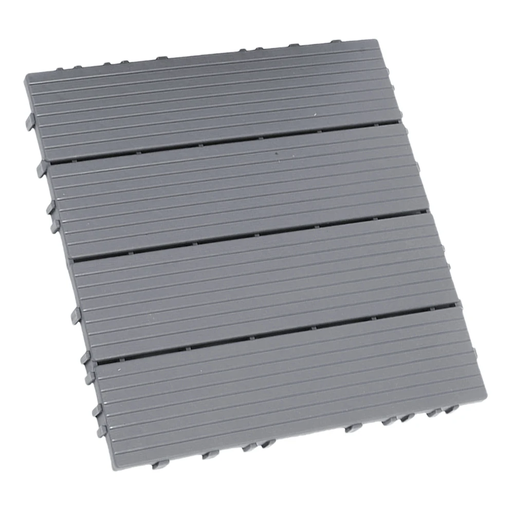 

1pcs Waterproof Balcony Tiles Durable Plastic Wood Floor Decking Garden Patio Outdoor Flooring Easy Maintenance Antislip Garage