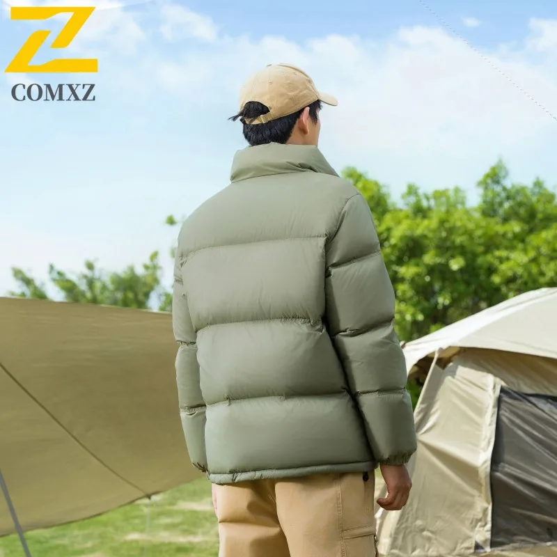 COMXZ Men's Padded Jacket Solid Color Travel Trip Cold-Resistant Daily Outing Cotton Padded Jacket Thick Warmth Winter Padding