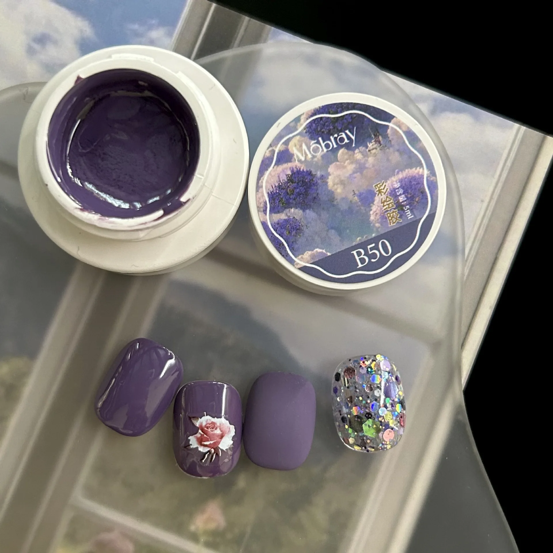 กาวสีดินสออกสีทึบทรงกระป๋องกาวทาเล็บแบบ2024กาวสำหรับพืชวาดสีใหม่