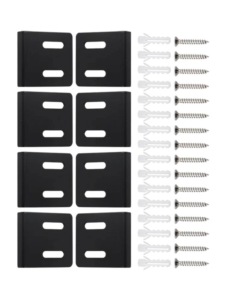 8PCS Mirror Holders Mirror Bracket Kit Designed For Mirrors Elegant Display Solution Heavyweight Support Multipurpose Use