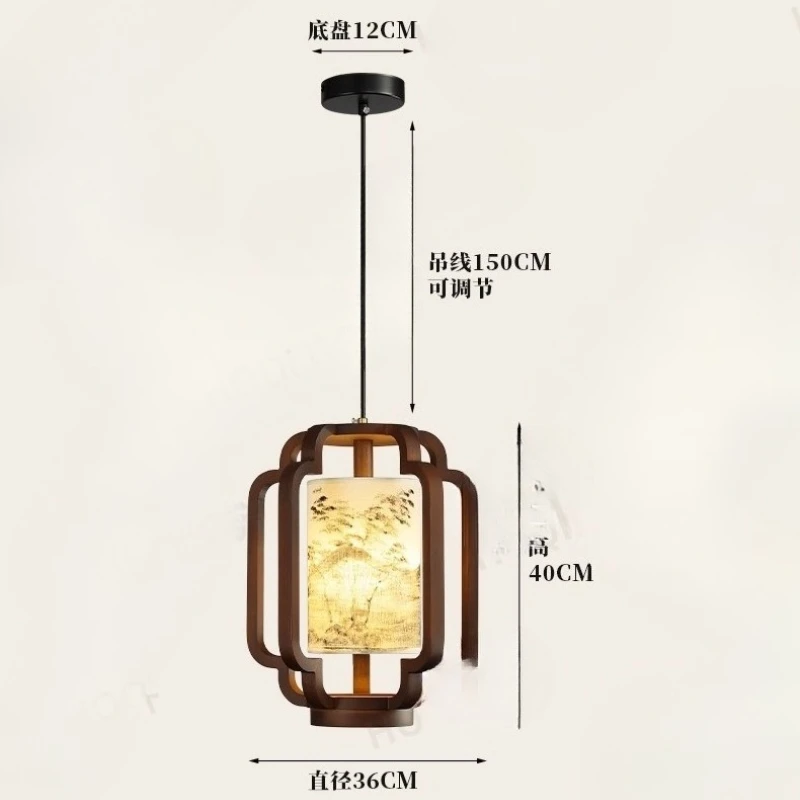 القرون الوسطى الجمالية النسيج السرير قلادة أضواء LED غرفة نوم دراسة زن غرفة الشاي مدخل منصة مشروبات خشبية الرجعية مصابيح معلقة