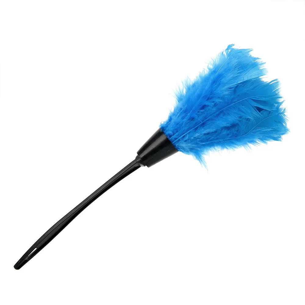 For Furniture Car Clean Soft Turkey Feather Duster 4 Colors Household Home Cleaning Tools Long Handle Dust Brush