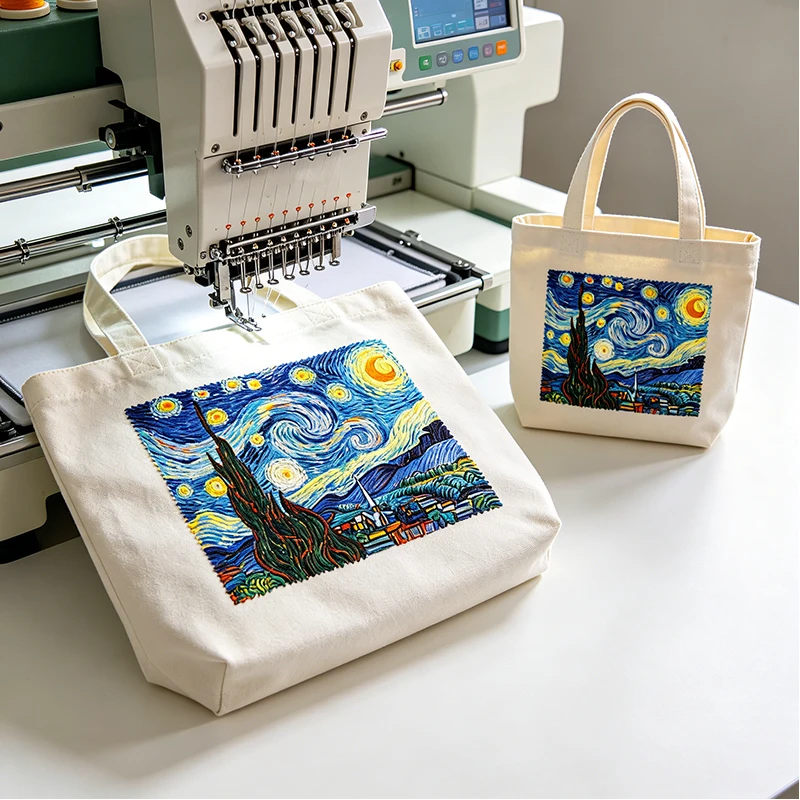 High Efficiency Embroidery Machine Industrial Automatic Multi Head for Large Scale Clothing Factory Production System