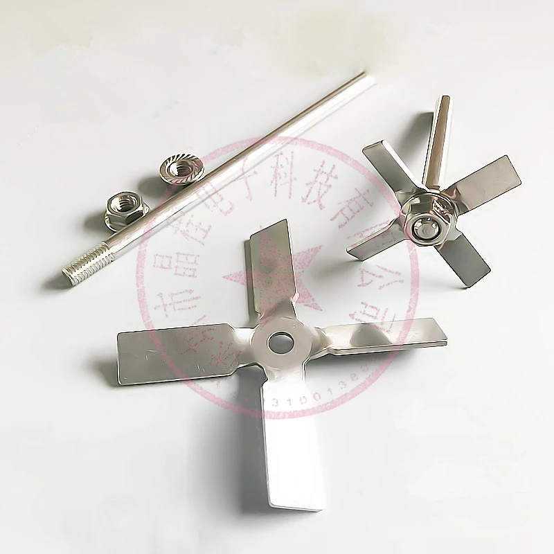 

Laboratory 304 stainless steel stir bar four-bladed paddle stir bar four blade propeller for lab mixer