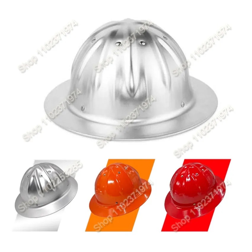 

Aluminum alloy Safety Helmet Full Brim Sunshade Engineering Mining Premium Railway Metallurgy Construction Work Safety Helmet